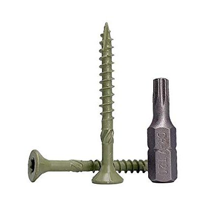 Marcopol Lote de 100 parafusos de madeira com acabamento anticorrosivo de 4,0 x 40 mm, parafusos para madeira, cabeça torx, tipo 17, cabeça escareada, parafuso exterior (100, 4,0 x 40 mm) Marcopol Lote de 100 parafusos de madeira com acabamento anticorrosivo de 4,0 x 40 mm, parafusos para madeira, cabeça torx, tipo 17, cabeça escareada, parafuso exterior (100, 4,0 x 40 mm)