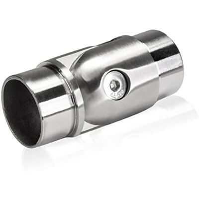 PRIOstahl Conector articulado ajustável com junta de 90°, 1 peça, diâmetro 42,4 mm, para tubo redondo, corrimão, tubo inoxidável V2A PRIOstahl Conector articulado ajustável com junta de 90°, 1 peça, diâmetro 42,4 mm, para tubo redondo, corrimão, tubo inoxidável V2A
