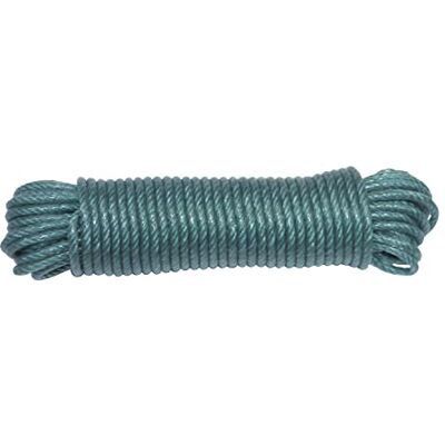 Amig Corda de plástico entrançada verde Mod.20110 cordão multiusos de polietileno torcido para estendais de roupa, presilhas de lonas, jardinagem, agricultura ou pesca, medidas: Ø 5 mm x 10 m Amig Corda de plástico entrançada verde Mod.20110 cordão multiusos de polietileno torcido para estendais de roupa, presilhas de lonas, jardinagem, agricultura ou pesca, medidas: Ø 5 mm x 10 m