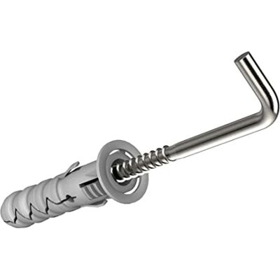 Keple Parafusos de gancho em forma de L com buchas de parede M8 e parafusos de ângulo de 4,5 x 55 mm, parafusos autorroscantes de 90 graus e fixações de trilhos, tampas de expansão e ganchos quadrados (25 peças) Keple Parafusos de gancho em forma de L com buchas de parede M8 e parafusos de ângulo de 4,5 x 55 mm, parafusos autorroscantes de 90 graus e fixações de trilhos, tampas de expansão e ganchos quadrados (25 peças)