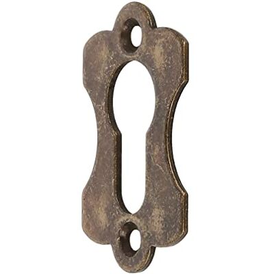 Amig Bocallave Vertical e lisa, 60 x 38 x 2 mm, com orifício para fechaduras europerfil, ideal para fixar em gavetas, armários, baús e portas de móvel, aço acabamento couro Amig Bocallave Vertical e lisa, 60 x 38 x 2 mm, com orifício para fechaduras europerfil, ideal para fixar em gavetas, armários, baús e portas de móvel, aço acabamento couro