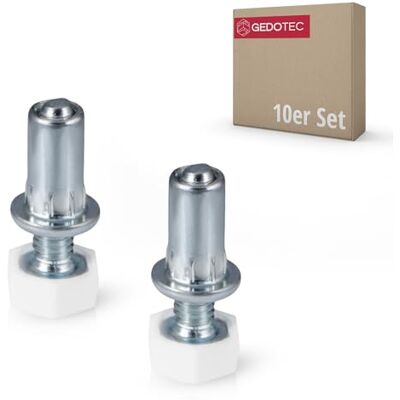 Gedotec Parafuso ajustável M6 de aço galvanizado – H10759 10 unidades de parafusos de ajuste com porca rosca M6 x 31 mm Capacidade de carga: 200 kg Parafuso regulador de aço Gedotec Parafuso ajustável M6 de aço galvanizado – H10759 10 unidades de parafusos de ajuste com porca rosca M6 x 31 mm Capacidade de carga: 200 kg Parafuso regulador de aço