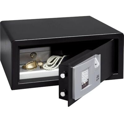 BURG-WÄCHTER Cofre portátil com fechadura de combinação eletrónica e impressão digital, Point Safe, 27,9 l, 16,7 kg, P 3 E FS LAP, preto BURG-WÄCHTER Cofre portátil com fechadura de combinação eletrónica e impressão digital, Point Safe, 27,9 l, 16,7 kg, P 3 E FS LAP, preto