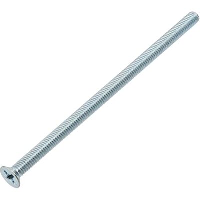 AERZETIX C59669 Conjunto de 10 parafusos de metal M4 x 80 mm com cabeça fresada PH2 DIN 965, em aço de carbono, dureza 4,8, acabamento galvanizado, para fixação parafuso chave de fendas montagem AERZETIX C59669 Conjunto de 10 parafusos de metal M4 x 80 mm com cabeça fresada PH2 DIN 965, em aço de carbono, dureza 4,8, acabamento galvanizado, para fixação parafuso chave de fendas montagem