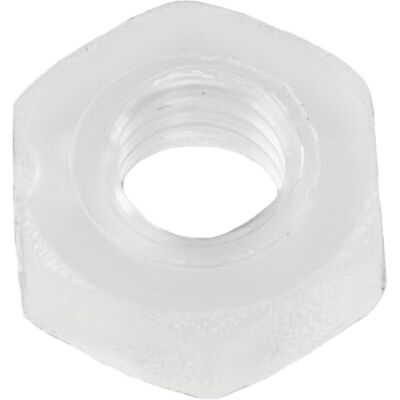 AERZETIX Lote de 50 porcas hexagonais M3 x 0,5 mm 6 faces rosca métrica poliamida cor branca Para bricolage e uso doméstico AERZETIX Lote de 50 porcas hexagonais M3 x 0,5 mm 6 faces rosca métrica poliamida cor branca Para bricolage e uso doméstico