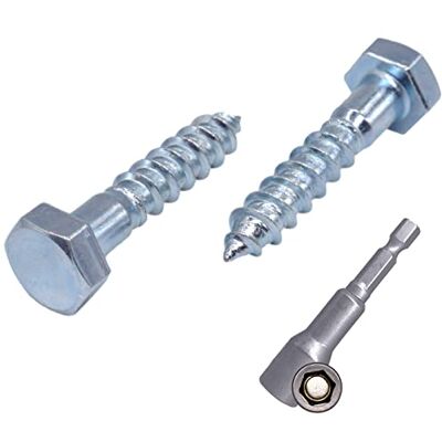 Marcopol Embalagem de 50 peças DIN 571. Parafusos hexagonais de aço banhado em zinco para madeira M8 x 30 mm, parafusos de autocarro, parafuso hexagonal, parafusos de atraso, cabeça hexagonal (50, M8 x 30 mm) Marcopol Embalagem de 50 peças DIN 571. Parafusos hexagonais de aço banhado em zinco para madeira M8 x 30 mm, parafusos de autocarro, parafuso hexagonal, parafusos de atraso, cabeça hexagonal (50, M8 x 30 mm)