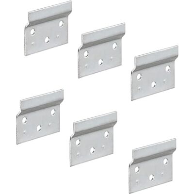 Gedotec Trilho de suspensão (60 mm, 6 peças, montagem na parede, metal galvanizado, calha de parede para suporte de armário Placa de suporte de aço Parafuso para suspensão de armário Gedotec Trilho de suspensão (60 mm, 6 peças, montagem na parede, metal galvanizado, calha de parede para suporte de armário Placa de suporte de aço Parafuso para suspensão de armário