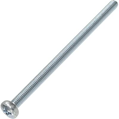AERZETIX Conjunto de 10 parafusos de metal com cabeça cilíndrica M4 x 70 mm com pegada PH2, parafuso de montagem DIN 7985, dureza 4,8, aço de carbono cor prata AERZETIX Conjunto de 10 parafusos de metal com cabeça cilíndrica M4 x 70 mm com pegada PH2, parafuso de montagem DIN 7985, dureza 4,8, aço de carbono cor prata