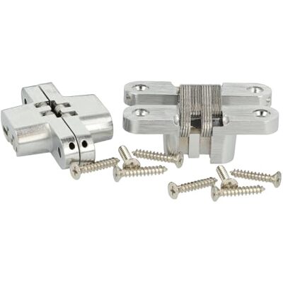 Sotech 1 par de dobradiças com ranhura VICI 70 x 16 mm ângulo de abertura 180° dobradiça de porta com braço de aço inoxidável Sotech 1 par de dobradiças com ranhura VICI 70 x 16 mm ângulo de abertura 180° dobradiça de porta com braço de aço inoxidável