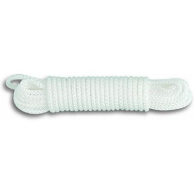 Chapuis Corda de polipropileno trançada 185 kg diâmetro 4 mm comprimento 10 m branco Chapuis Corda de polipropileno trançada 185 kg diâmetro 4 mm comprimento 10 m branco