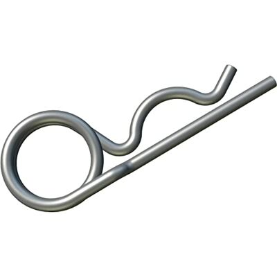 Keple Pino de cavilha de 4mm Cotter Pins R (pacote de 25) Pino de Mola de Enrolamento Duplo para fixar os parafusos e forquilhas no seu lugar Zincado de alta resistência certificação DIN 11024 Keple Pino de cavilha de 4mm Cotter Pins R (pacote de 25) Pino de Mola de Enrolamento Duplo para fixar os parafusos e forquilhas no seu lugar Zincado de alta resistência certificação DIN 11024