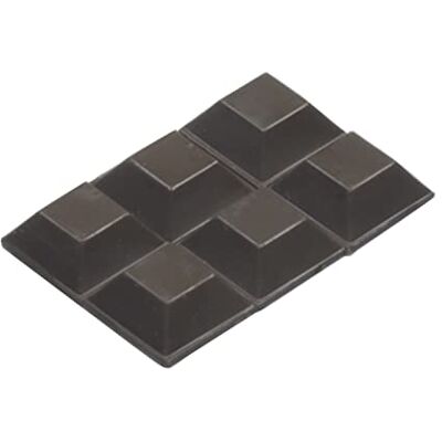 Amig Protetores adesivos quadrados de PVC Amortecimento de choques e riscos em móveis instalação fácil, castanho, 20 x 20 mm, PVC Amig Protetores adesivos quadrados de PVC Amortecimento de choques e riscos em móveis instalação fácil, castanho, 20 x 20 mm, PVC