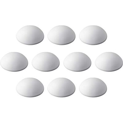 Metafranc Amortecedor de porta de 30 mm de diâmetro, auto-adesivo, branco, 10 unidades num prático conjunto de proteção de parede para uma abertura suave de portas e janelas, para-choques Metafranc Amortecedor de porta de 30 mm de diâmetro, auto-adesivo, branco, 10 unidades num prático conjunto de proteção de parede para uma abertura suave de portas e janelas, para-choques