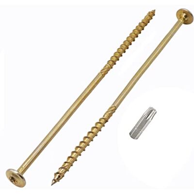Marcopol Embalagem de 4 parafusos de aço galvanizado de 8 x 240 mm, cabeça torx, cabeça de bolacha, parafusos de madeira, rosca parcialmente (4, 8 x 240 mm) Marcopol Embalagem de 4 parafusos de aço galvanizado de 8 x 240 mm, cabeça torx, cabeça de bolacha, parafusos de madeira, rosca parcialmente (4, 8 x 240 mm)