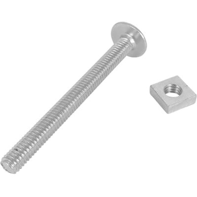 Merriway Roofing parafuso e porca M6 x 60 mm, galvanizado (embalagem de 25) Merriway Roofing parafuso e porca M6 x 60 mm, galvanizado (embalagem de 25)