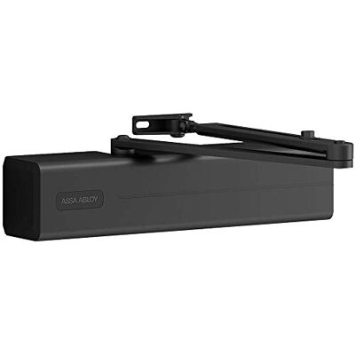 tesa Assa Abloy DC347-D9005 Fechadura de porta com braço articulado, preto tesa Assa Abloy DC347-D9005 Fechadura de porta com braço articulado, preto