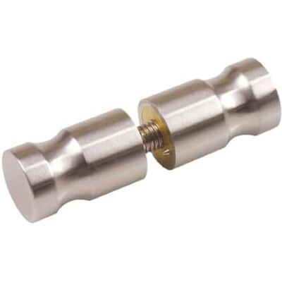 Amig Alça para portas de madeira, Ø 25 x 40 mm, ideal para fixar em casas de banho públicas e candeeiros de madeira, aço inoxidável 18/8 prateado mate Amig Alça para portas de madeira, Ø 25 x 40 mm, ideal para fixar em casas de banho públicas e candeeiros de madeira, aço inoxidável 18/8 prateado mate
