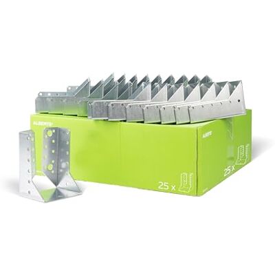 GAH-Alberts Alberts 848255 Suporte em U, tipo B, Sendzimir galvanizado, 80 x 120 mm, conjunto de 25 GAH-Alberts Alberts 848255 Suporte em U, tipo B, Sendzimir galvanizado, 80 x 120 mm, conjunto de 25