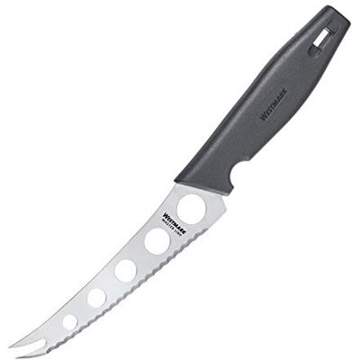 Westmark Faca / cortador de queijo profissional, tamanho da folha: 13,5 cm, comprimento: 25 cm, aço inoxidável/plástico, Master Line, preto/prateado, Westmark Faca / cortador de queijo profissional, tamanho da folha: 13,5 cm, comprimento: 25 cm, aço inoxidável/plástico, Master Line, preto/prateado,