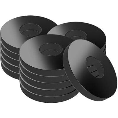 Offgridtec Arruela preta de aço inoxidável V2A DIN304 M8 x 20 mm, 100 unidades Offgridtec Arruela preta de aço inoxidável V2A DIN304 M8 x 20 mm, 100 unidades