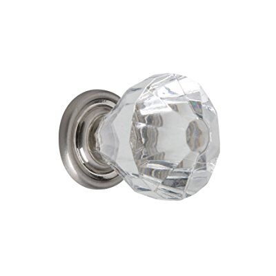Metafranc Meister Pomo para móveis 30 mm de diâmetro, acabamento em aço inoxidável, transparente, Metafranc Meister Pomo para móveis 30 mm de diâmetro, acabamento em aço inoxidável, transparente,