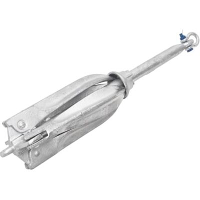 vidaXL Âncora dobrável ferro fundido galvanizado quente prata 10 kg vidaXL Âncora dobrável ferro fundido galvanizado quente prata 10 kg