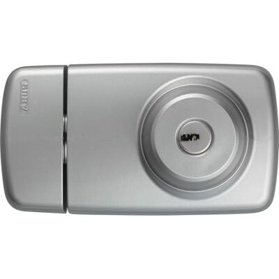 ABUS 7025 Ferrolho de segurança para portas com cilindro duplo prateado Fecho com chave interior e exterior, fecho sólido de aço sólido com duas voltas para máxima proteção nas entradas. ABUS 7025 Ferrolho de segurança para portas com cilindro duplo prateado Fecho com chave interior e exterior, fecho sólido de aço sólido com duas voltas para máxima proteção nas entradas.