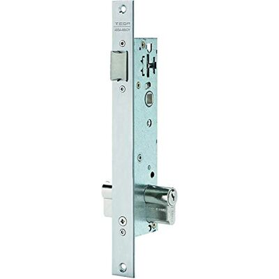 tesa Assa Abloy Fechadura monoponto de caixa estreita de alavanca brilhante anti-alavanca para perfis de metalIntrodução inoxidável 25 mm 2219BE tesa Assa Abloy Fechadura monoponto de caixa estreita de alavanca brilhante anti-alavanca para perfis de metalIntrodução inoxidável 25 mm 2219BE