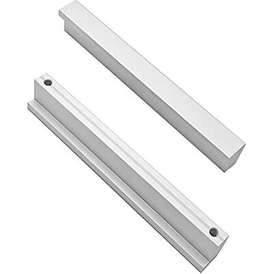 Qrity 2 x maçaneta da porta do armário armários armários conjunto de puxadores para móveis de cozinha para casa botões de ferragens, liga de alumínio, distância do furo 32 mm, prateado Qrity 2 x maçaneta da porta do armário armários armários conjunto de puxadores para móveis de cozinha para casa botões de ferragens, liga de alumínio, distância do furo 32 mm, prateado
