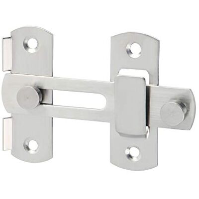 SAYAYO Trinco para Porta de Correr Trava de Porta Interior Aço Inoxidável Escovado Trincos e Fechaduras para Portas, Quartos, Jardins, Armários, SAYAYO Trinco para Porta de Correr Trava de Porta Interior Aço Inoxidável Escovado Trincos e Fechaduras para Portas, Quartos, Jardins, Armários,