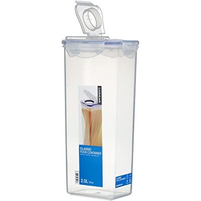 LocknLock Lock & Lock Recipiente para massa esparguete com tampa dobrável, 2 L LocknLock Lock & Lock Recipiente para massa esparguete com tampa dobrável, 2 L