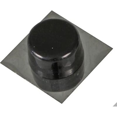 Amig Tampa autocolante para portas de passagem, 45 x 45 mm, modelo plástico acabamento preto inoxidável, base metálica quadrada fixação no chão instalação fácil Amig Tampa autocolante para portas de passagem, 45 x 45 mm, modelo plástico acabamento preto inoxidável, base metálica quadrada fixação no chão instalação fácil