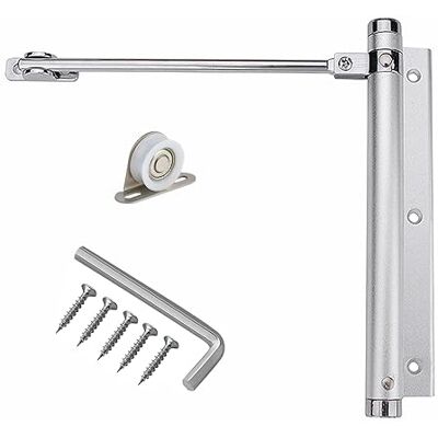 YUOIP ® Fechadura de portas, Mola automática Fechadura de portas, Corpo de liga de alumínio, Molas ajustáveis fechadura de portas, Suportes de rolamentos, Fácil de instalar, Força da mola 45kg (1 Peça) YUOIP ® Fechadura de portas, Mola automática Fechadura de portas, Corpo de liga de alumínio, Molas ajustáveis fechadura de portas, Suportes de rolamentos, Fácil de instalar, Força da mola 45kg (1 Peça)