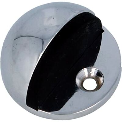 Amig Barra para portas, Ø 45 x 25 mm, fixação ao chão através de parafuso, retentor simples para proteger paredes contra choques e rasgões, evita portas, Zamak prateado brilhante Amig Barra para portas, Ø 45 x 25 mm, fixação ao chão através de parafuso, retentor simples para proteger paredes contra choques e rasgões, evita portas, Zamak prateado brilhante