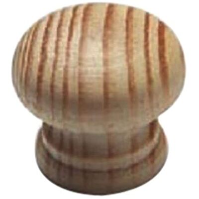Merriway Bulk Hardware Pomos de porta (pinho sem lacar, 35 mm, com orifícios para parafusos de madeira, 10 unidades) Merriway Bulk Hardware Pomos de porta (pinho sem lacar, 35 mm, com orifícios para parafusos de madeira, 10 unidades)