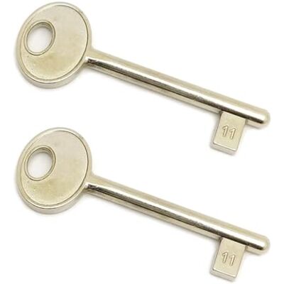 GAMOBIFER Chave de fechadura interna AGB embutida (NICHELADO, número 11) GAMOBIFER Chave de fechadura interna AGB embutida (NICHELADO, número 11)