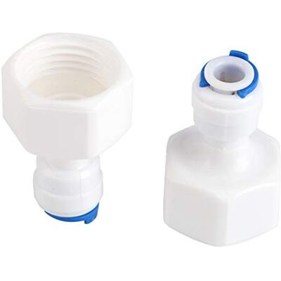 Zerodis Conectores rápidos de filtro de água, 6 unidades, filtro de água Union Connect G1 / 2, rosca fêmea, filtro de água, montagem do sistema Zerodis Conectores rápidos de filtro de água, 6 unidades, filtro de água Union Connect G1 / 2, rosca fêmea, filtro de água, montagem do sistema