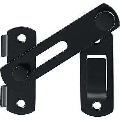 SAYAYO Trinco para Porta de Correr, Pestillo para Porta Interior, Preto, Aço Inoxidável, Trincos e Fechaduras para Portas, Quartos, Jardins, Armários, SAYAYO Trinco para Porta de Correr, Pestillo para Porta Interior, Preto, Aço Inoxidável, Trincos e Fechaduras para Portas, Quartos, Jardins, Armários,