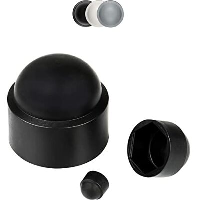 FUX Novo 10 tampas hexagonais para parafusos, tampas para parafusos, porca, tampa protetora, rosca M4 a M36, tampa de parafuso branca, preto, cinzento (M10, SW17, cinzento) FUX Novo 10 tampas hexagonais para parafusos, tampas para parafusos, porca, tampa protetora, rosca M4 a M36, tampa de parafuso branca, preto, cinzento (M10, SW17, cinzento)