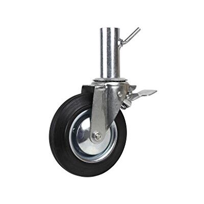Cofan Roda giratória de andaime fêmea com travão medidas 200 x 50 mm, tubo feminino de Ø 50 mm Cofan Roda giratória de andaime fêmea com travão medidas 200 x 50 mm, tubo feminino de Ø 50 mm
