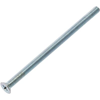 AERZETIX C59688 Conjunto de 10 parafusos de metal M5 x 90 mm com cabeça fresada PH2 DIN 965, em aço de carbono, dureza 4,8, acabamento galvanizado, para fixação parafuso chave de fendas montagem AERZETIX C59688 Conjunto de 10 parafusos de metal M5 x 90 mm com cabeça fresada PH2 DIN 965, em aço de carbono, dureza 4,8, acabamento galvanizado, para fixação parafuso chave de fendas montagem