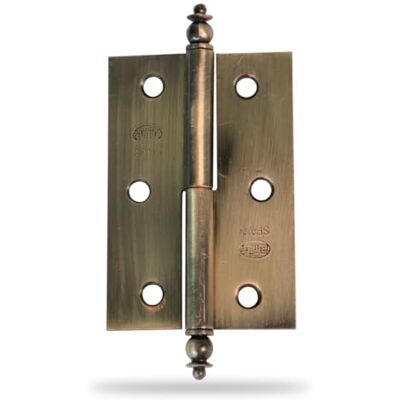 Amig , Conjunto de 2 dobradiças para móveis, abertura à mão direita, aço couro, 60 x 41 x 1,2 mm, removível, canto quadrado e sem acabamento Amig , Conjunto de 2 dobradiças para móveis, abertura à mão direita, aço couro, 60 x 41 x 1,2 mm, removível, canto quadrado e sem acabamento