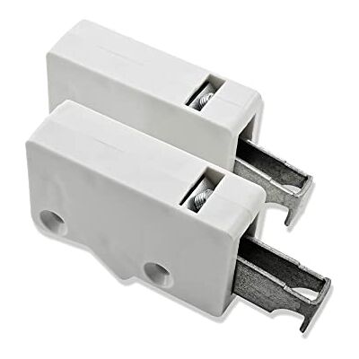 Mprofi MT ® 2 Peças, 1 Par Ganchos de Fixação para Móveis Suspensos Suportes para Móveis Suspensos Trilho de Parede para Suporte de Armário Branco Mprofi MT ® 2 Peças, 1 Par Ganchos de Fixação para Móveis Suspensos Suportes para Móveis Suspensos Trilho de Parede para Suporte de Armário Branco