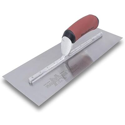 Marshalltown Plana alisadora de aço inoxidável com cabo curvo Durasoft, dimensões: 330 x 127 mm Marshalltown Plana alisadora de aço inoxidável com cabo curvo Durasoft, dimensões: 330 x 127 mm