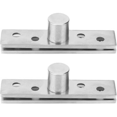 Garosa Dobradiças de porta Pivot de 360 graus, aço inoxidável, 75 x 7 mm, ocultas, para porta e janela, rotação central, 2 superiores e 2 inferiores Garosa Dobradiças de porta Pivot de 360 graus, aço inoxidável, 75 x 7 mm, ocultas, para porta e janela, rotação central, 2 superiores e 2 inferiores