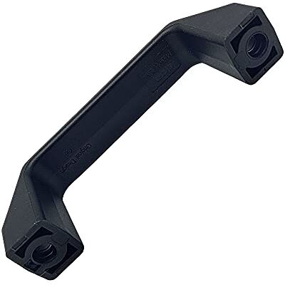 DOJA Barcelona DOJA INDUSTRIAL Alça de plástico, PACK de 4, 109 mm, puxador de plástico preto mate de montagem frontal, alças de plástico em forma D, alças de plástico para ferramentas industriais, armários, gavetas DOJA Barcelona DOJA INDUSTRIAL Alça de plástico, PACK de 4, 109 mm, puxador de plástico preto mate de montagem frontal, alças de plástico em forma D, alças de plástico para ferramentas industriais, armários, gavetas