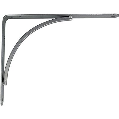 Amig Piaçaba para estantes de parede moldura metálica para prateleiras Ângulo para prateleiras Suporte aço cor cinzento metalizado Medida: 200 x 150 mm Peso máximo. Recomendado: 75 kg Amig Piaçaba para estantes de parede moldura metálica para prateleiras Ângulo para prateleiras Suporte aço cor cinzento metalizado Medida: 200 x 150 mm Peso máximo. Recomendado: 75 kg