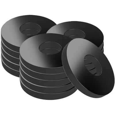 Offgridtec Arruela preta de aço inoxidável V2A DIN304 M5 x 15 mm 100 unidades Offgridtec Arruela preta de aço inoxidável V2A DIN304 M5 x 15 mm 100 unidades