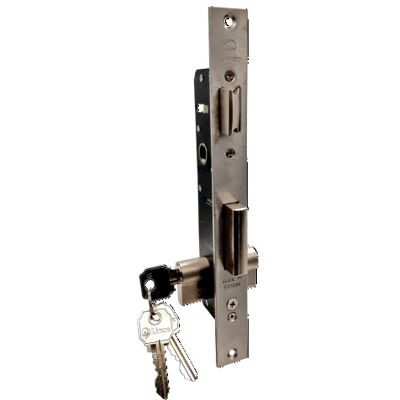 LINCE Fechadura 553020 I Fechaduras para carpintarias de alumínio 20mm. I Frente em aço inoxidável I Fechadura embutida I Picaporte reversível I Para perfis estreitos. LINCE Fechadura 553020 I Fechaduras para carpintarias de alumínio 20mm. I Frente em aço inoxidável I Fechadura embutida I Picaporte reversível I Para perfis estreitos.