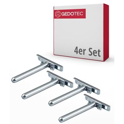 Gedotec 2 Peças Profissional suporte de saias invisível vigas de prateleira suporte de aço Comprimento: 100 mm Altura e ajuste de Neigungs suporte de prateleira com placa aparafusável suporte de prateleira escondida Gedotec 2 Peças Profissional suporte de saias invisível vigas de prateleira suporte de aço Comprimento: 100 mm Altura e ajuste de Neigungs suporte de prateleira com placa aparafusável suporte de prateleira escondida